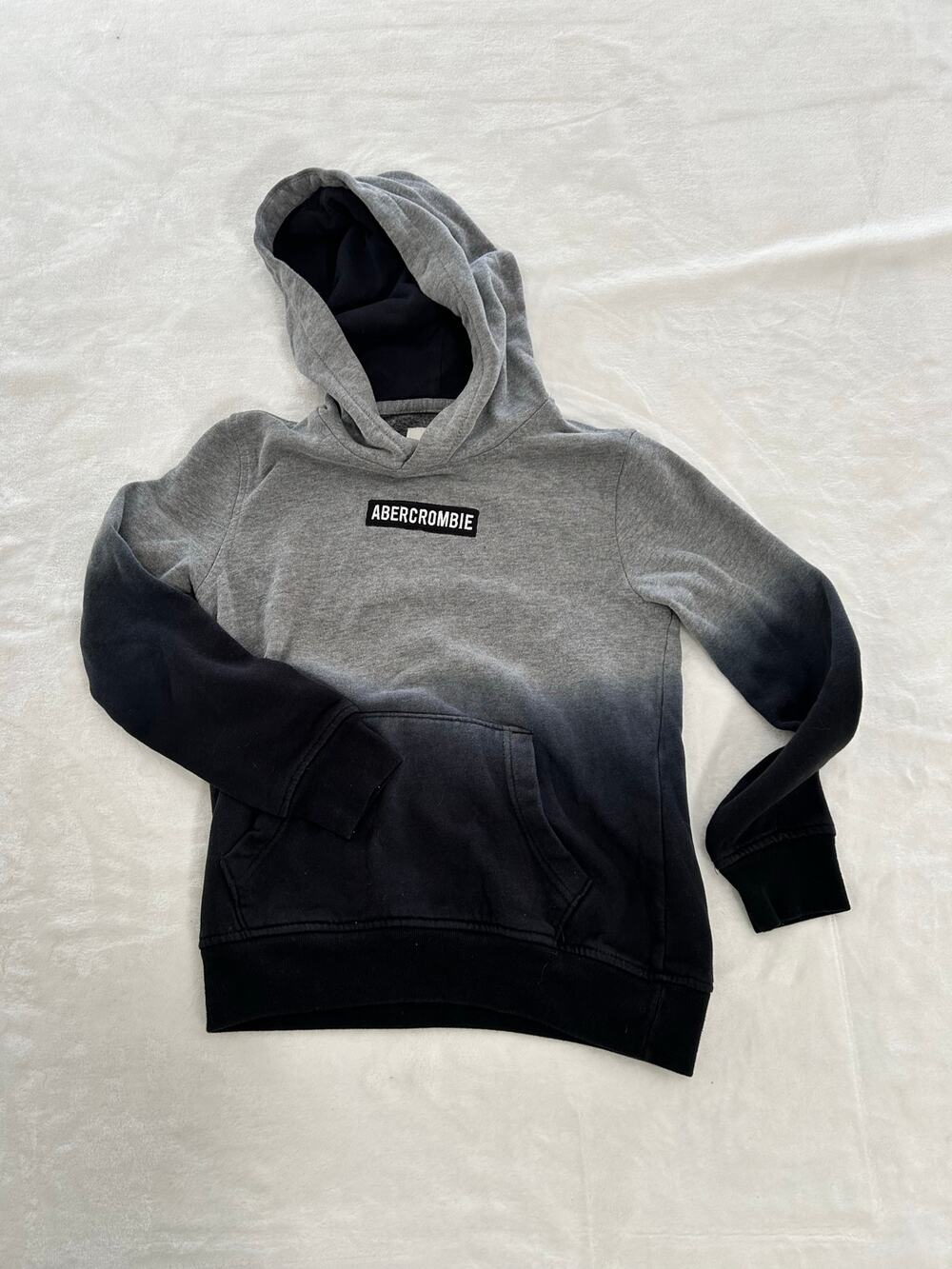 Abercrombie Kids 7/8 Hoodie Gray Charcoal  100% Cotton ,Y2K, Excellent Condition